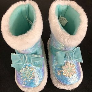 Toddler Elsa and Anna slippers